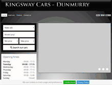 Tablet Screenshot of kingswaycars.com